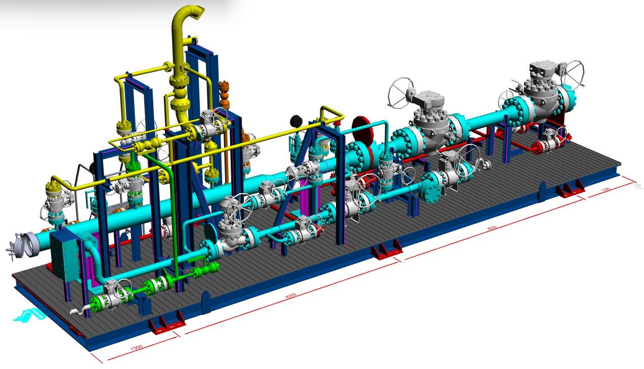 3D MODEL FOR MOBILE LAUNCHER SKID