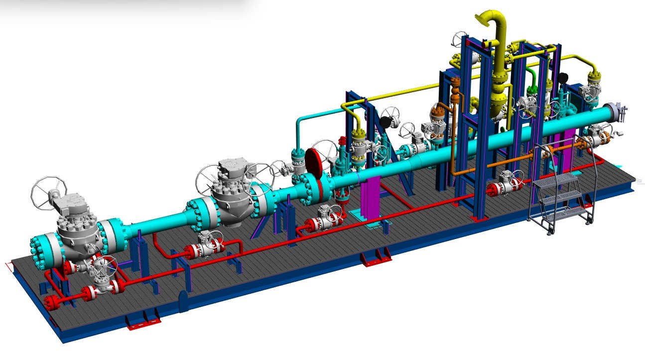 3D MODEL FOR MOBILE RECEIVER SKID